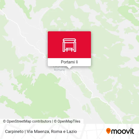 Mappa Carpineto | Via Maenza
