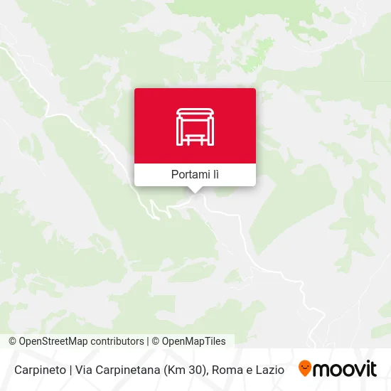 Mappa Carpineto | Via Carpinetana (Km 30)