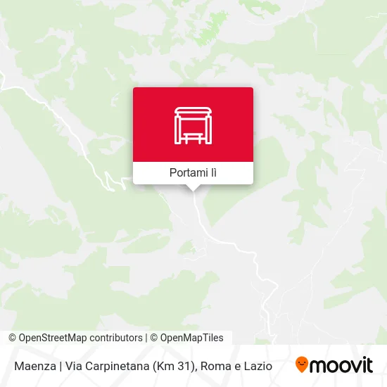 Mappa Maenza | Via Carpinetana (Km 31)