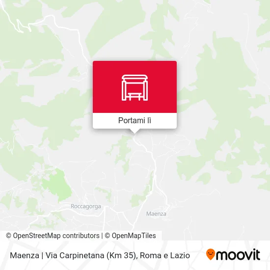 Mappa Maenza | Via Carpinetana (Km 35)