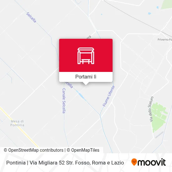 Mappa Pontinia | Via Migliara 52 Str. Fosso