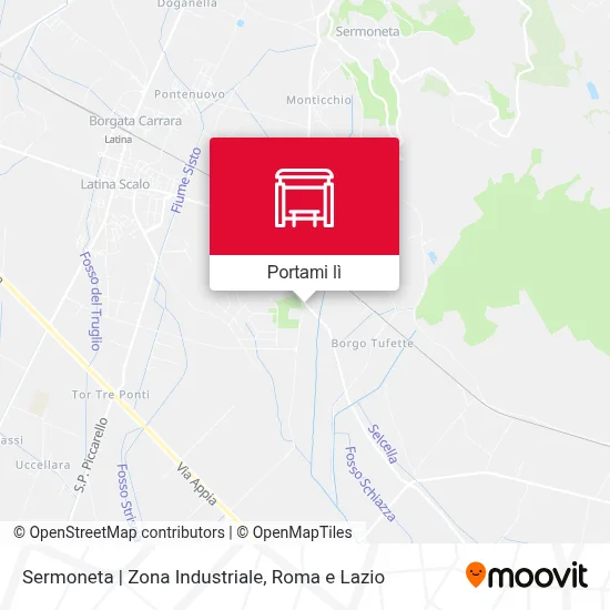 Mappa Sermoneta | Zona Industriale