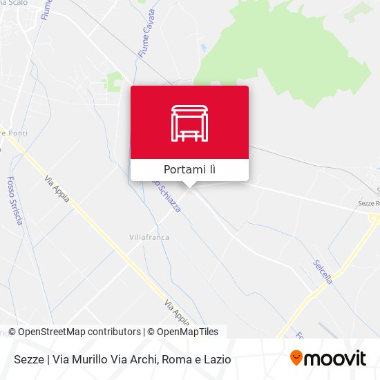 Mappa Sezze | Via Murillo Via Archi