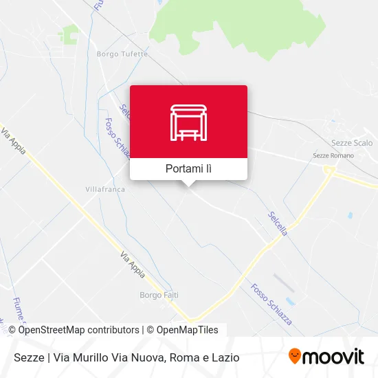 Mappa Sezze | Via Murillo Via Nuova