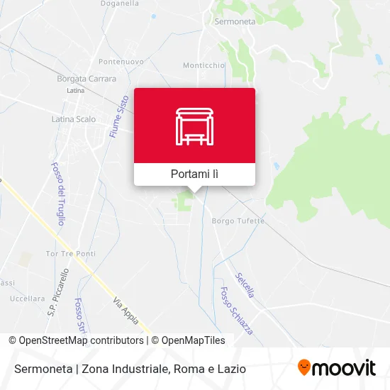 Mappa Sermoneta | Zona Industriale