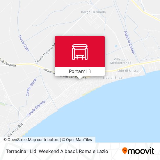 Mappa Terracina | Lidi Weekend Albasol