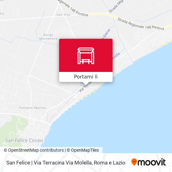 Mappa San Felice | Via Terracina Via Molella