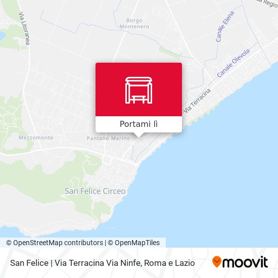 Mappa San Felice | Via Terracina Via Ninfe