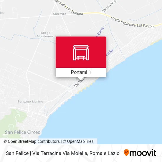 Mappa San Felice | Via Terracina Via Molella