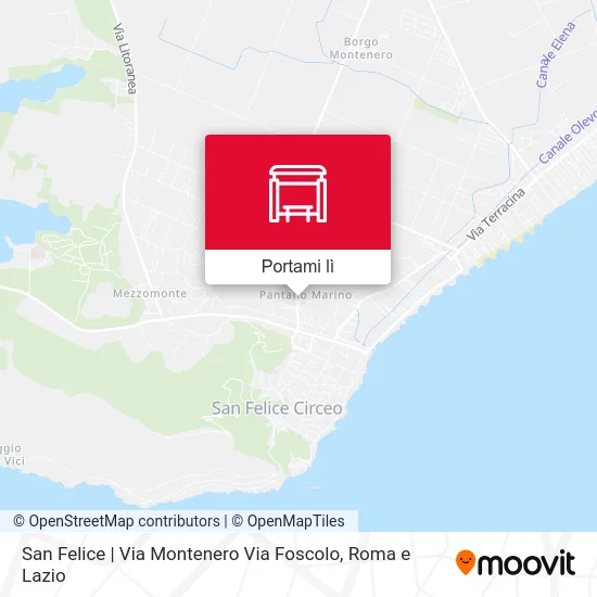 Mappa San Felice | Via Montenero Via Foscolo