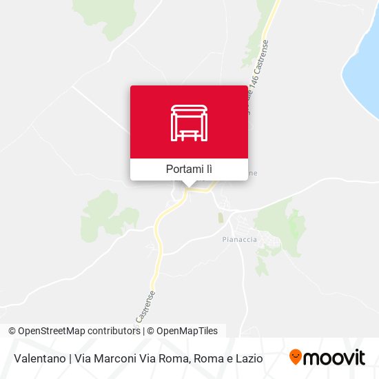 Mappa Valentano | Via Marconi Via Roma