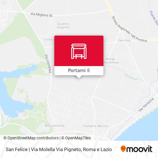 Mappa San Felice | Via Molella Via Pigneto