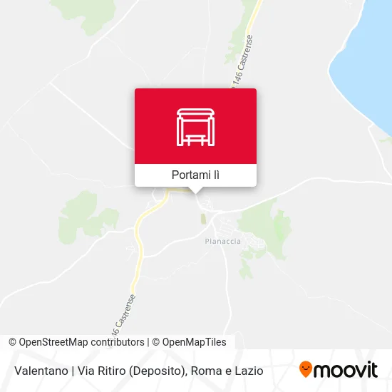 Mappa Valentano | Via Ritiro (Deposito)
