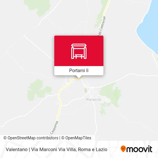 Mappa Valentano | Via Marconi Via Villa