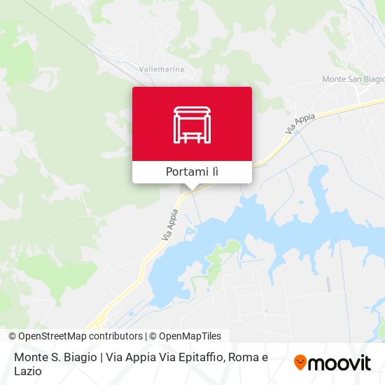 Mappa Monte S. Biagio | Via Appia Via Epitaffio