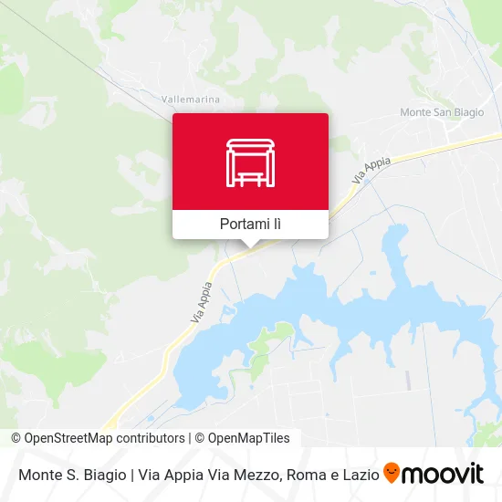 Mappa Monte S. Biagio | Via Appia Via Mezzo