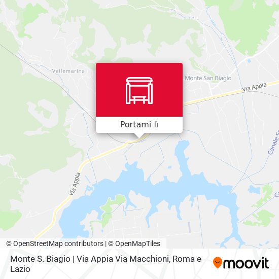 Mappa Monte S. Biagio | Via Appia Via Macchioni