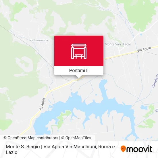 Mappa Monte S. Biagio | Via Appia Via Macchioni