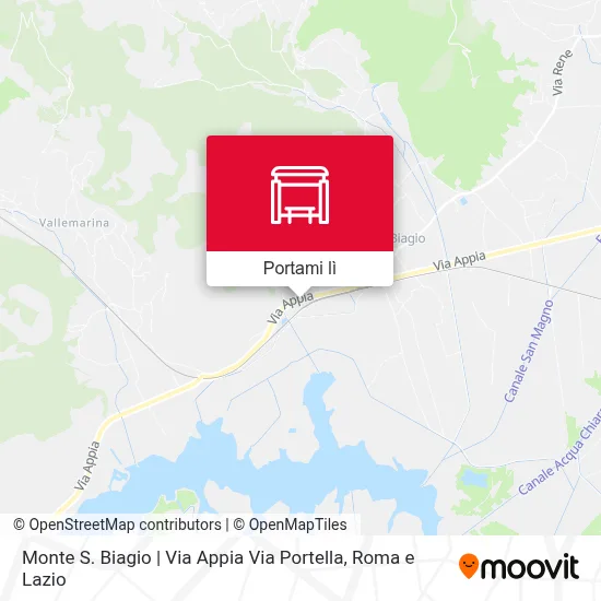 Mappa Monte S. Biagio | Via Appia Via Portella