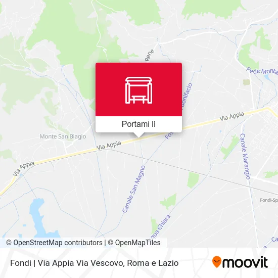 Mappa Fondi | Via Appia Via Vescovo