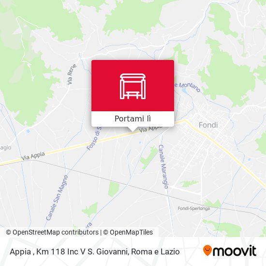 Mappa Appia , Km 118 Inc V S. Giovanni