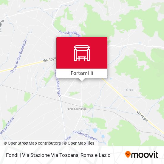 Mappa Fondi | Via Stazione Via Toscana