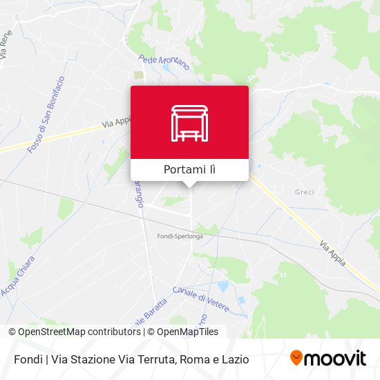 Mappa Fondi | Via Stazione Via Terruta