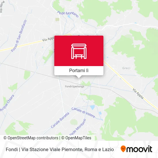 Mappa Fondi | Via Stazione Viale Piemonte