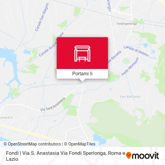 Mappa Fondi | Via S. Anastasia Via Fondi Sperlonga