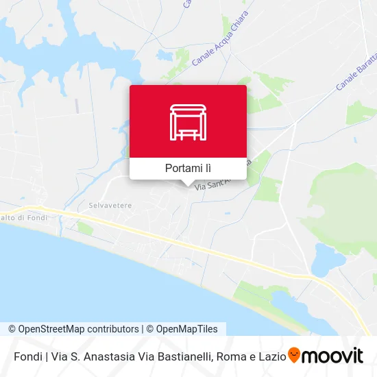 Mappa Fondi | Via S. Anastasia Via Bastianelli