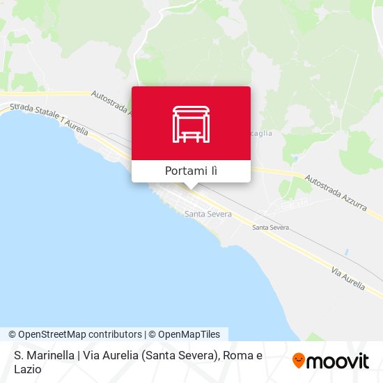 Mappa S. Marinella | Via Aurelia (Santa Severa)