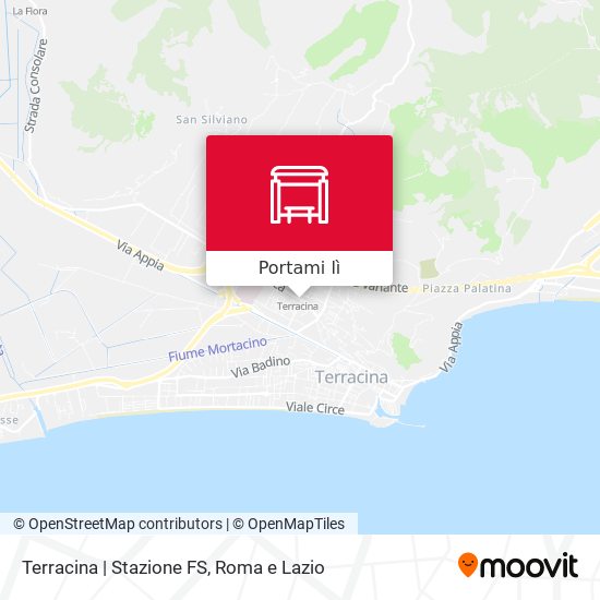 Mappa Terracina | Stazione FS