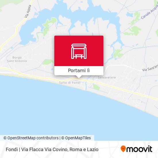 Mappa Fondi | Via Flacca Via Covino