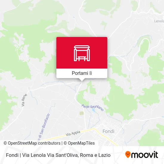 Mappa Fondi | Via Lenola Via Sant'Oliva