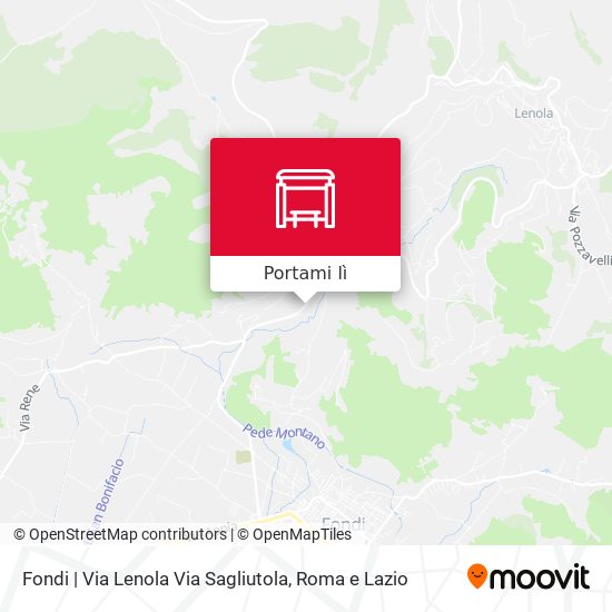 Mappa Fondi | Via Lenola Via Sagliutola