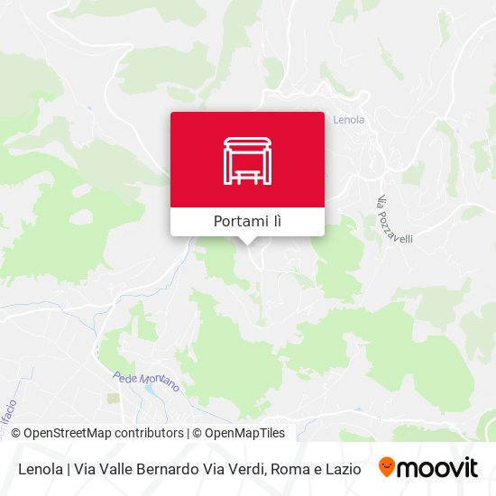 Mappa Lenola | Via Valle Bernardo Via Verdi