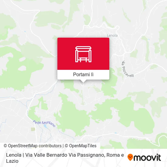 Mappa Lenola | Via Valle Bernardo Via Passignano