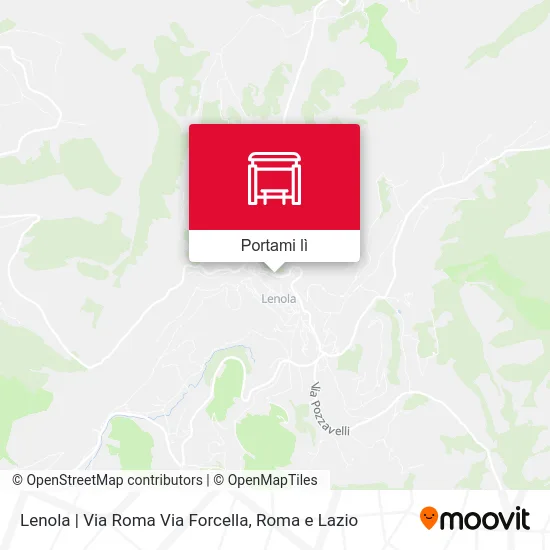 Mappa Lenola | Via Roma Via Forcella