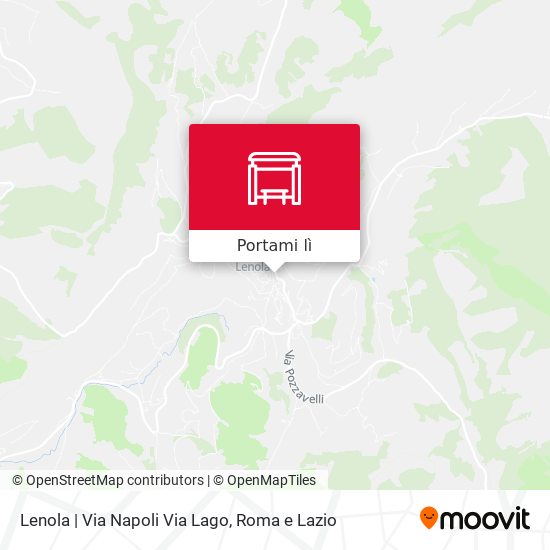 Mappa Lenola | Via Napoli Via Lago