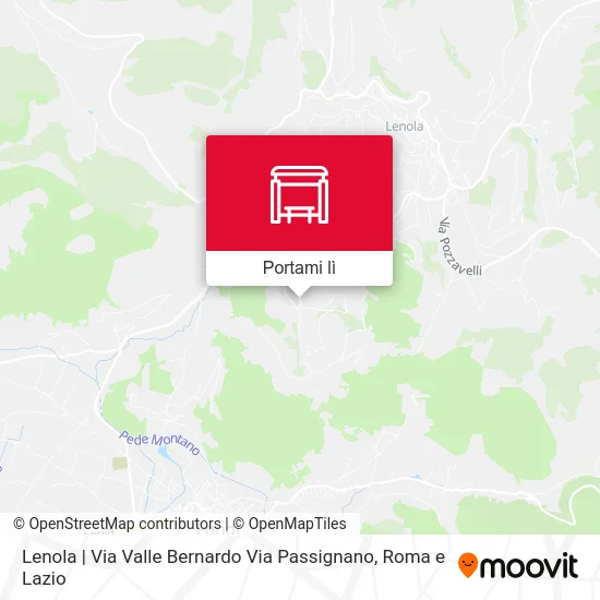 Mappa Lenola | Via Valle Bernardo Via Passignano