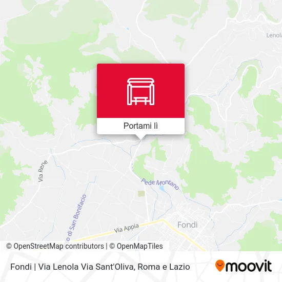 Mappa Fondi | Via Lenola Via Sant'Oliva