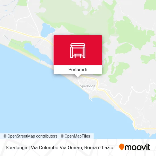 Mappa Sperlonga | Via Colombo Via Omero