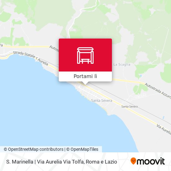 Mappa S. Marinella | Via Aurelia Via Tolfa