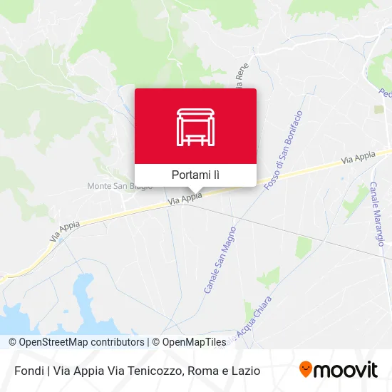 Mappa Fondi | Via Appia Via Tenicozzo