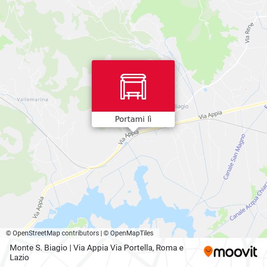 Mappa Monte S. Biagio | Via Appia Via Portella