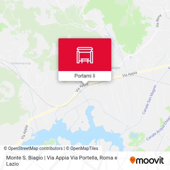 Mappa Monte S. Biagio | Via Appia Via Portella