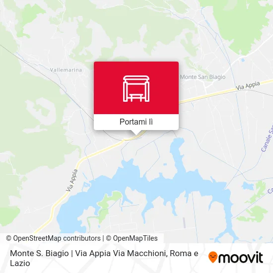 Mappa Monte S. Biagio | Via Appia Via Macchioni