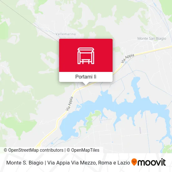 Mappa Monte S. Biagio | Via Appia Via Mezzo