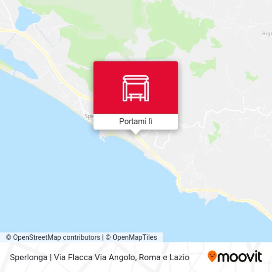 Mappa Sperlonga | Via Flacca Via Angolo