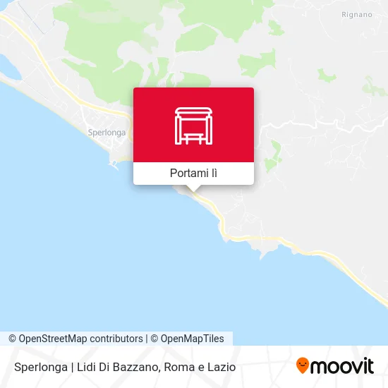 Mappa Sperlonga | Lidi Di Bazzano